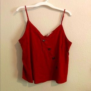 Dillard’s boho long burgundy crop top